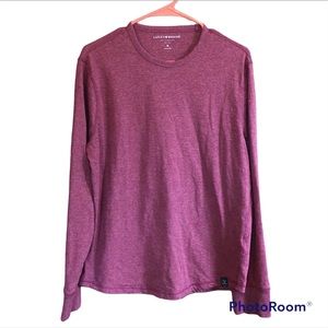 Lucky Brand Crew Neck Boyfriend Long Sleeve Tee